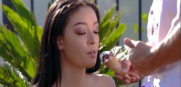  Asian Teen Gets Old Popsicle- Scarlett Bloom